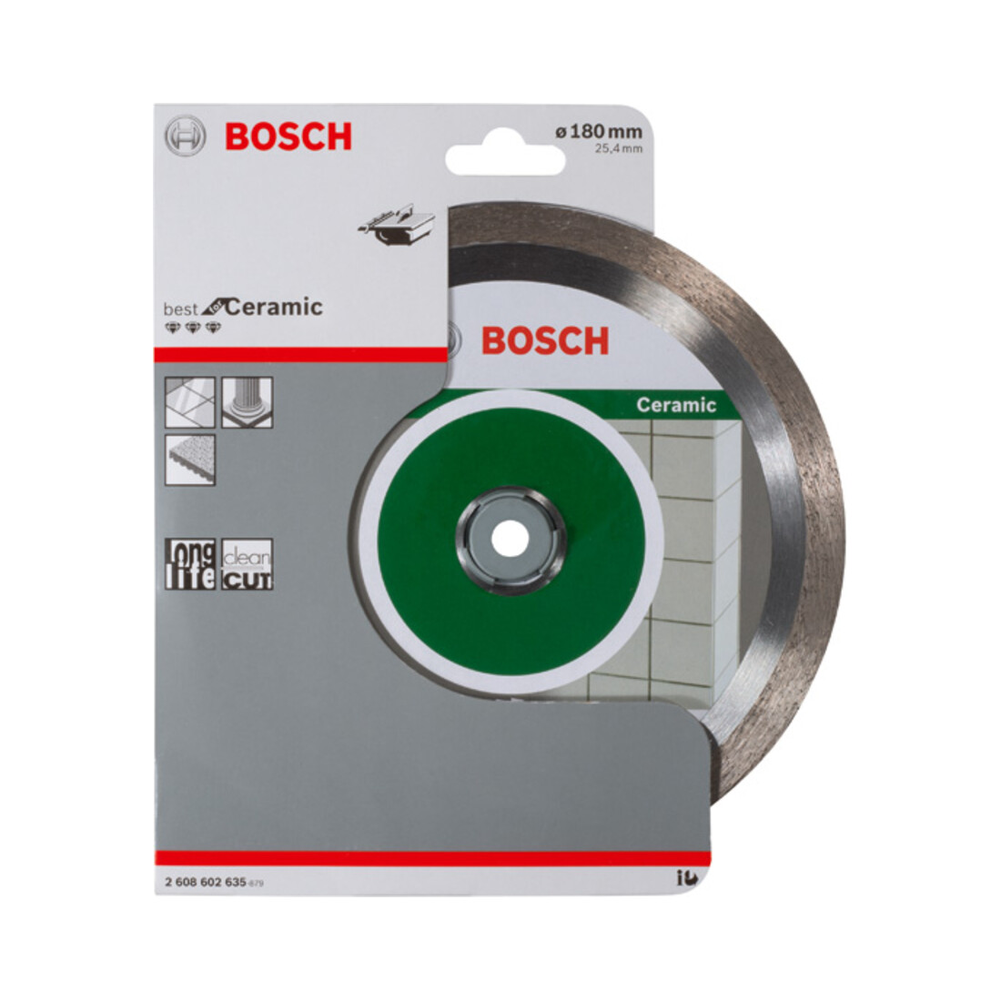 Bosch Diamanttrennscheibe Best for Ceramic 180 x 25,40 x 2,2 x 10 mm