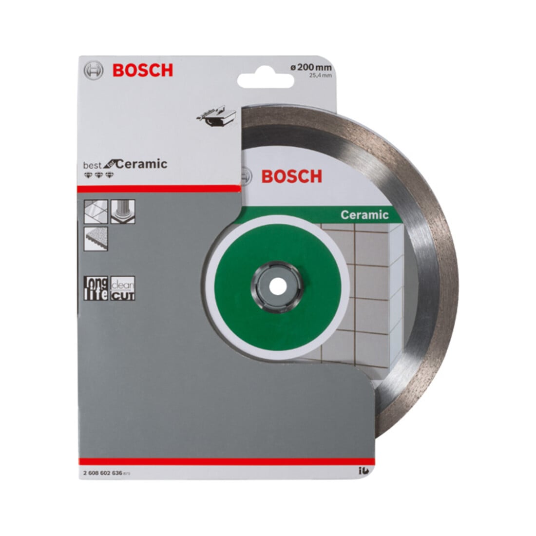 Bosch Diamanttrennscheibe Best for Ceramic 200 x 25,40 x 2,2 x 10 mm