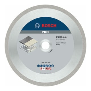Bosch Diamanttrennscheibe Best for Ceramic 230 x 22,23 x 2,4 x 10 mm