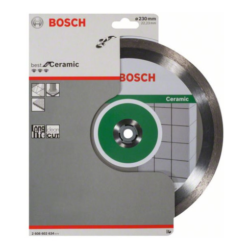 Bosch Diamanttrennscheibe Best for Ceramic 230 x 22,23 x 2,4 x 10 mm