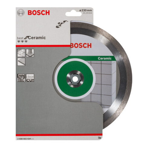 Bosch Diamanttrennscheibe Best for Ceramic 230 x 22,23 x 2,4 x 10 mm