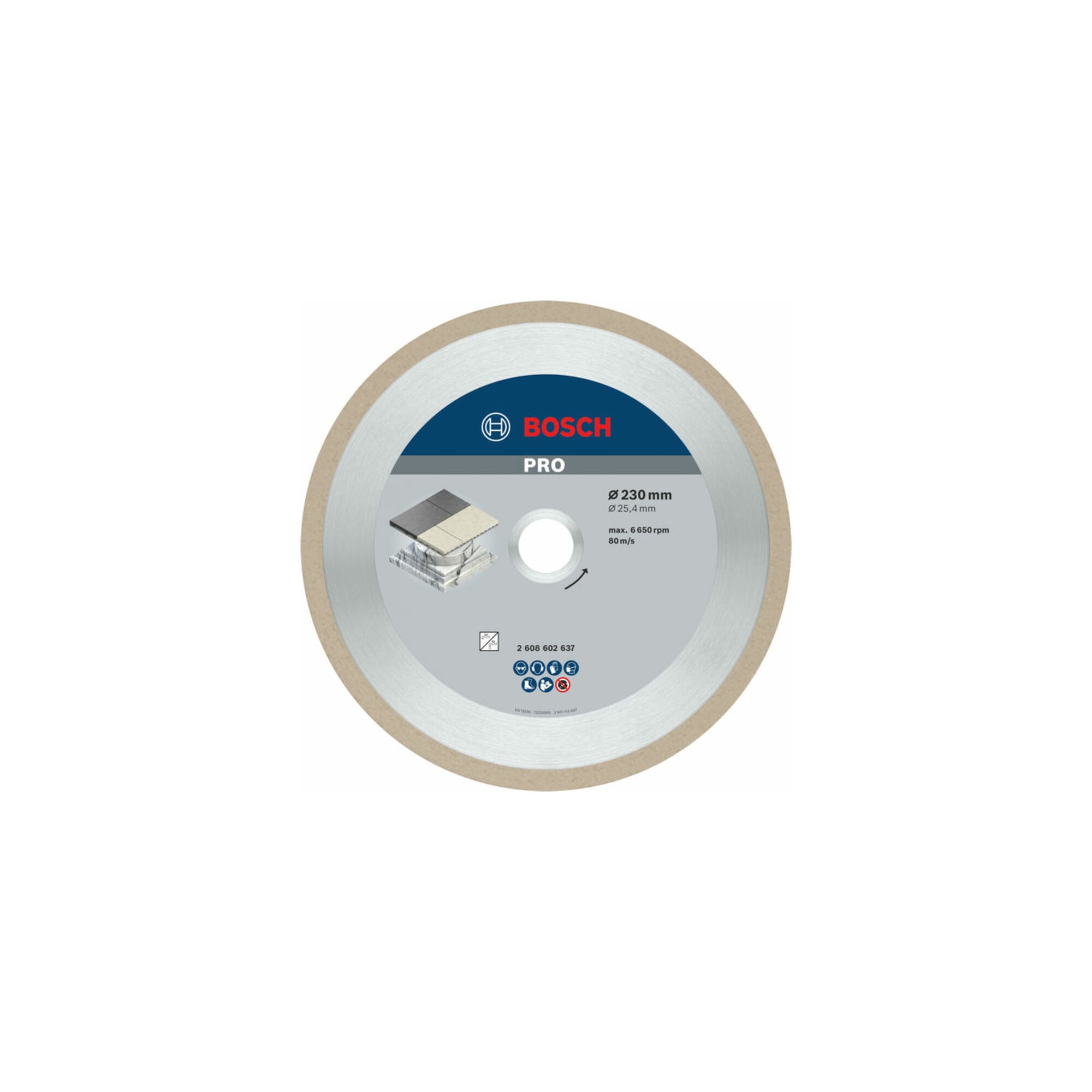 BOSCH Diamanttrennscheibe Best for Ceramic 230 x 25,40 x 2,4 x 10 mm