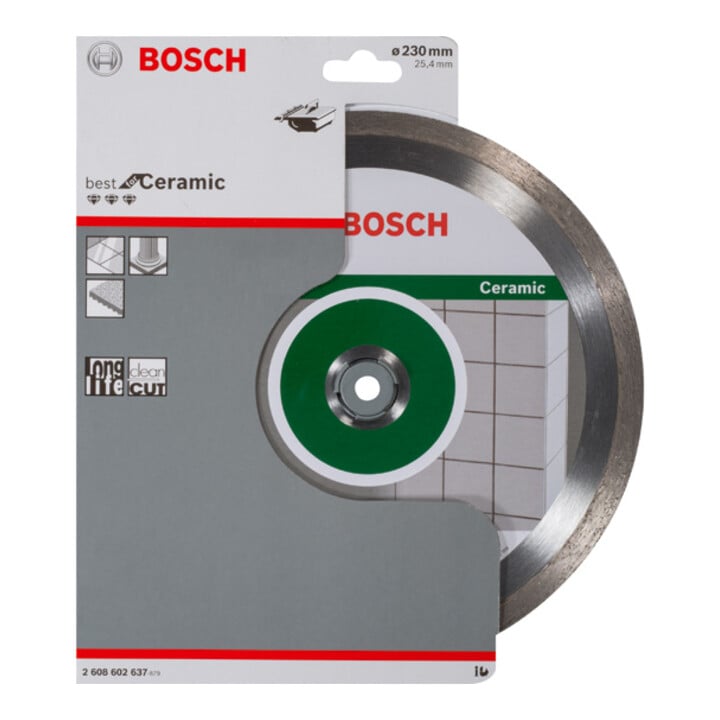 Bosch Diamanttrennscheibe Best for Ceramic 230 x 25,40 x 2,4 x 10 mm