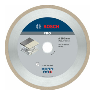 Bosch Diamanttrennscheibe Best for Ceramic 250 x 30/25,40 x 2,4 x 10 mm