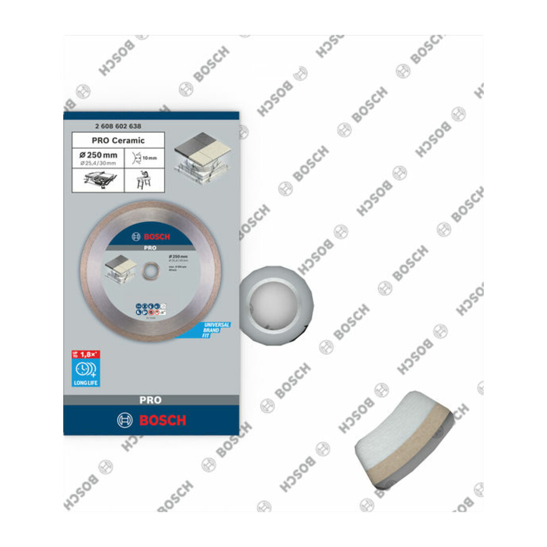 Bosch Diamanttrennscheibe Best for Ceramic 250 x 30/25,40 x 2,4 x 10 mm