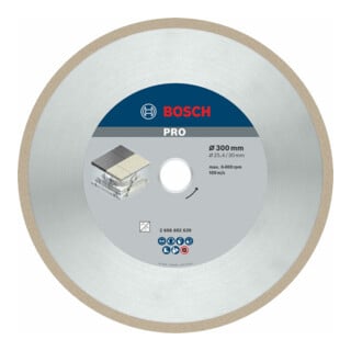 Bosch Diamanttrennscheibe Best for Ceramic 300 x 30/25,40 x 2,8 x 10 mm