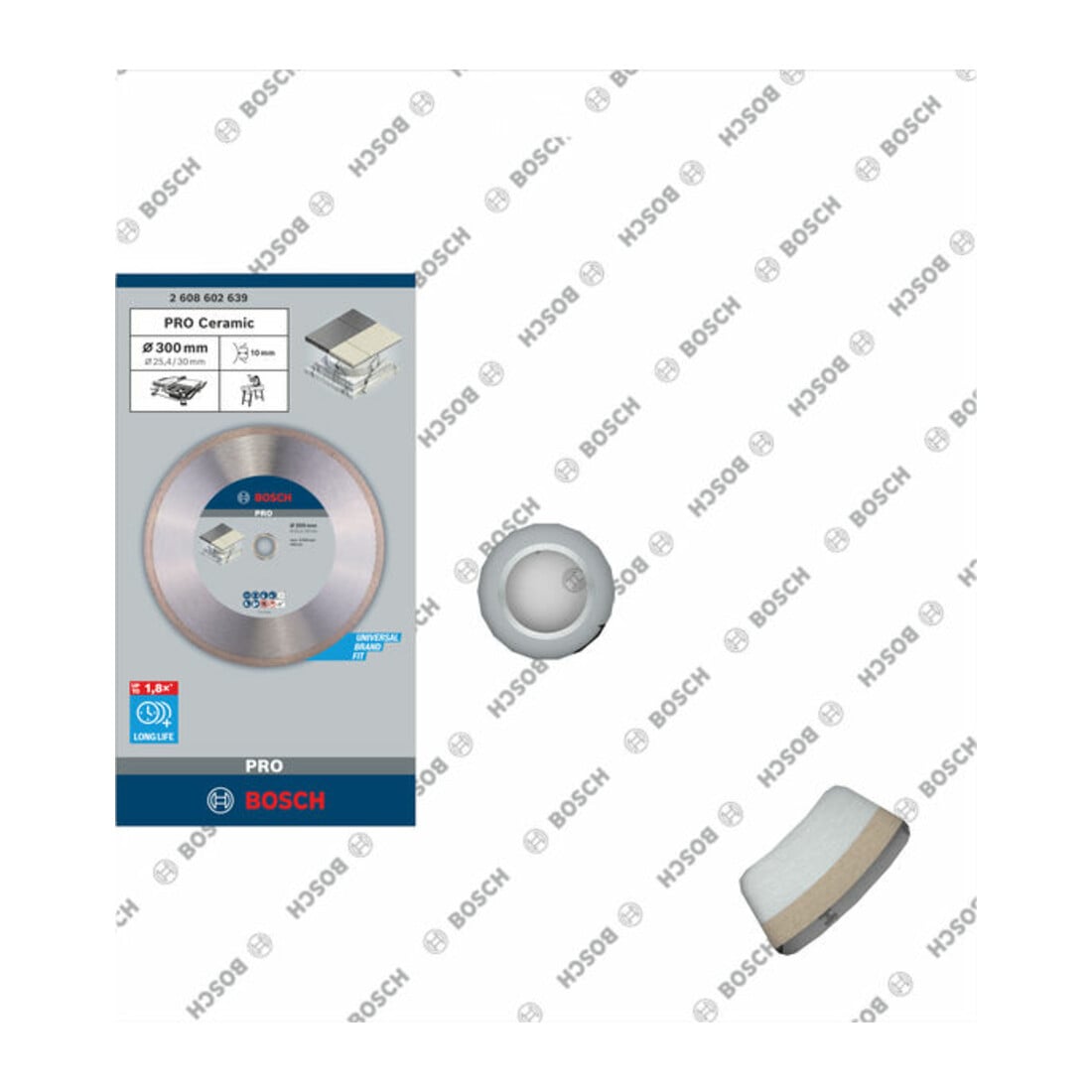 Bosch Diamanttrennscheibe Best for Ceramic 300 x 30/25,40 x 2,8 x 10 mm