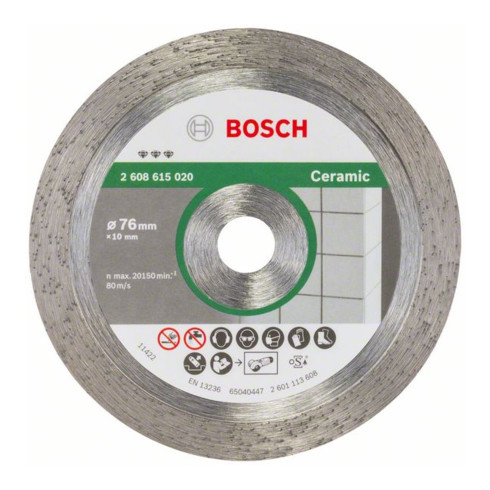 Bosch Diamanttrennscheibe Best for Ceramic 76 mm 1,9 mm 10 mm