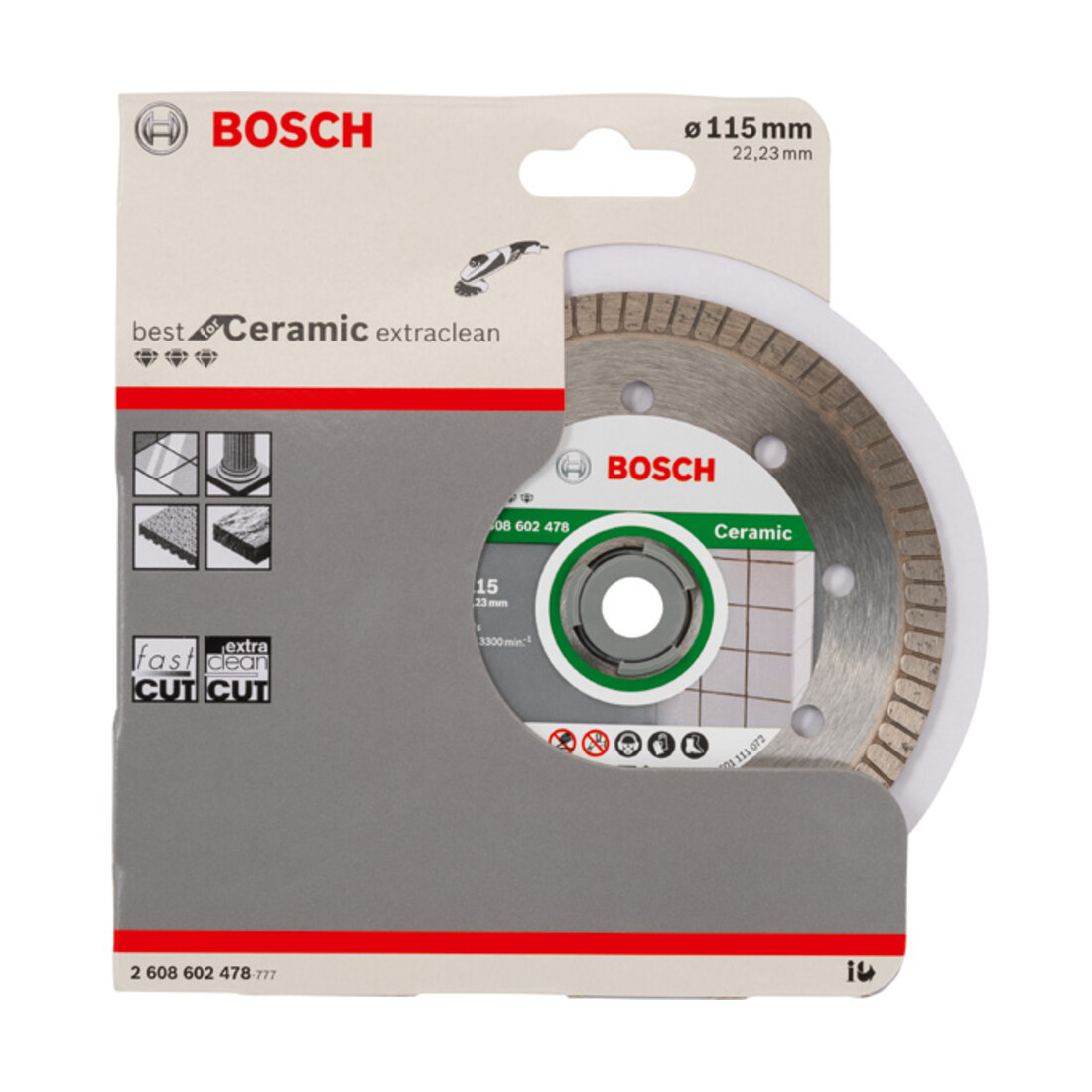 Bosch Diamanttrennscheibe Best for Ceramic Extra-Clean Turbo