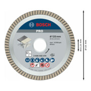 Bosch Diamanttrennscheibe Best for Ceramic Extra-Clean Turbo-5