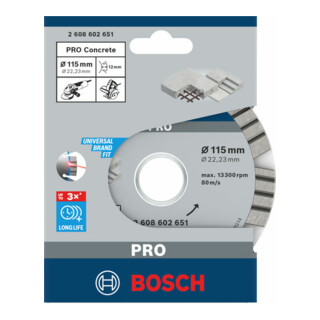 Bosch Diamanttrennscheibe Best for Concrete