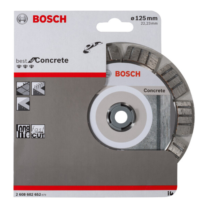Bosch Diamanttrennscheibe Best for Concrete 125 x 22,23 x 2,2 x 12 mm