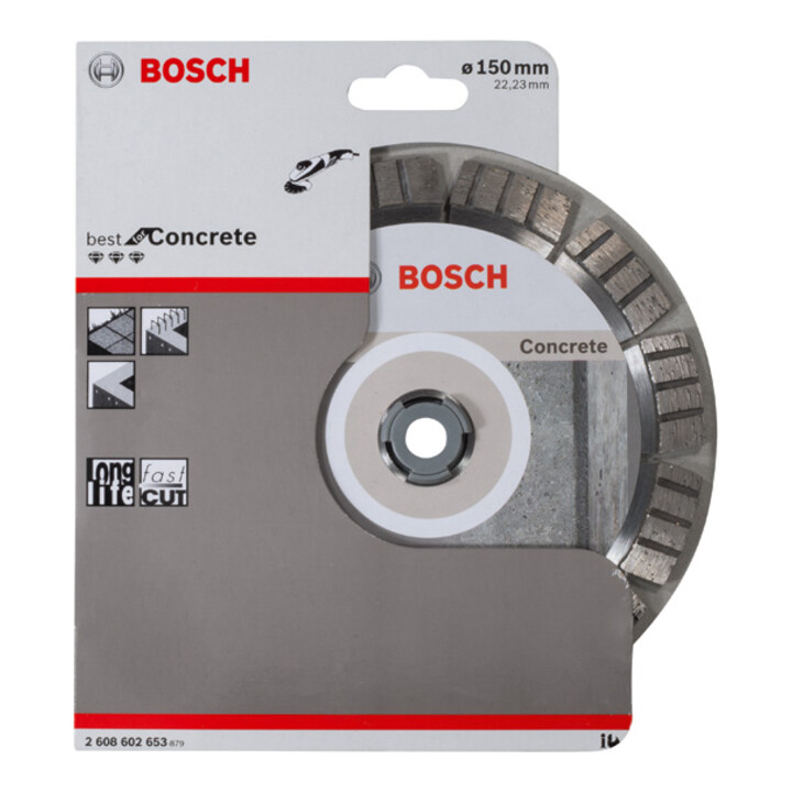 Bosch Diamanttrennscheibe Best for Concrete 150 x 22,23 x 2,4 x 12 mm