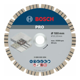 Bosch Diamanttrennscheibe Best for Concrete 180 x 22,23 x 2,4 x 12 mm