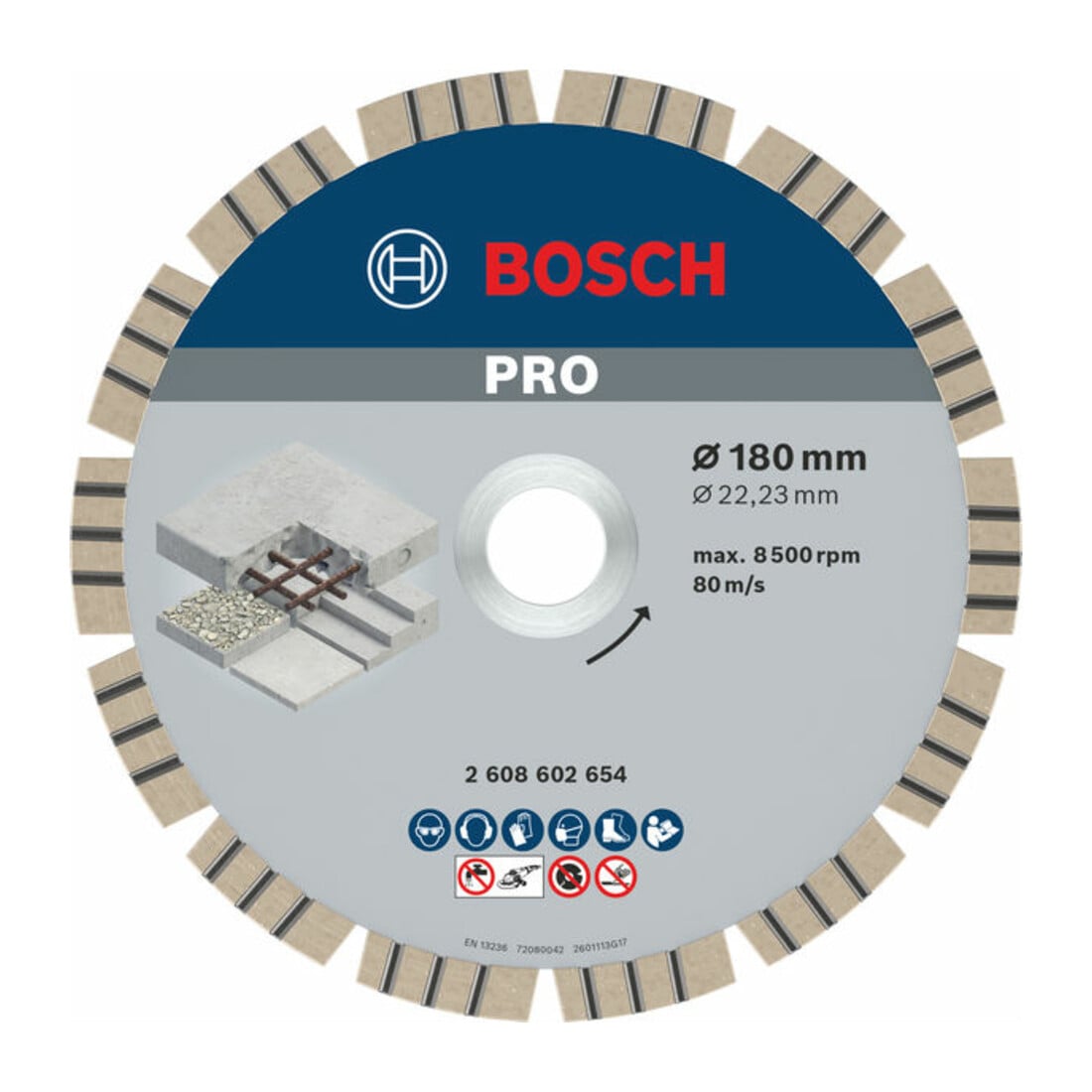 Bosch Diamanttrennscheibe Best for Concrete 180 x 22,23 x 2,4 x 12 mm