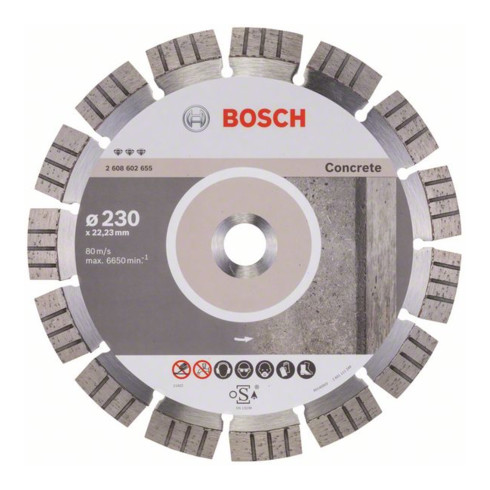 Bosch Diamanttrennscheibe Best for Concrete 230 x 22,23 x 2,4 x 15 mm