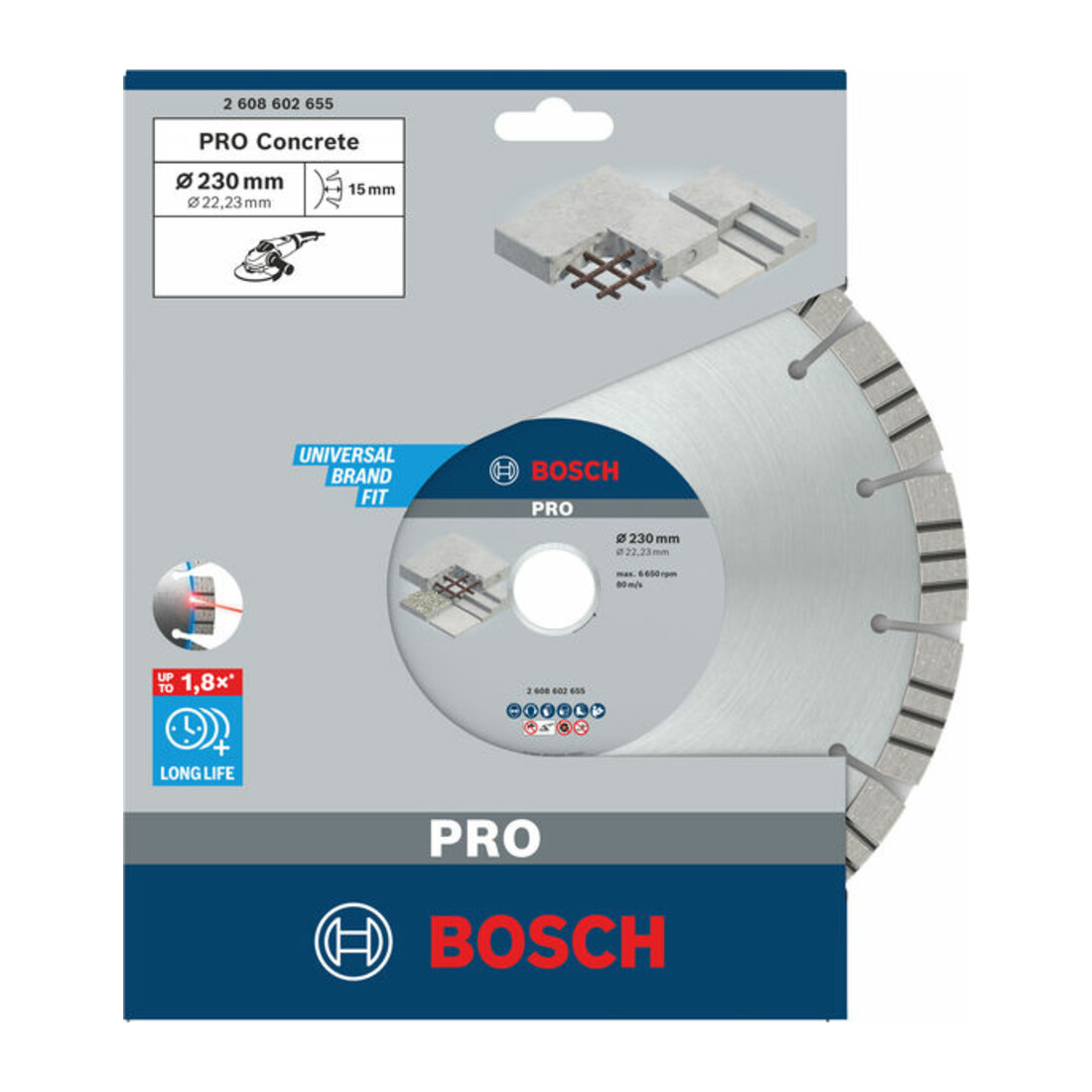 Bosch Diamanttrennscheibe Best for Concrete 230 x 22,23 x 2,4 x 15 mm