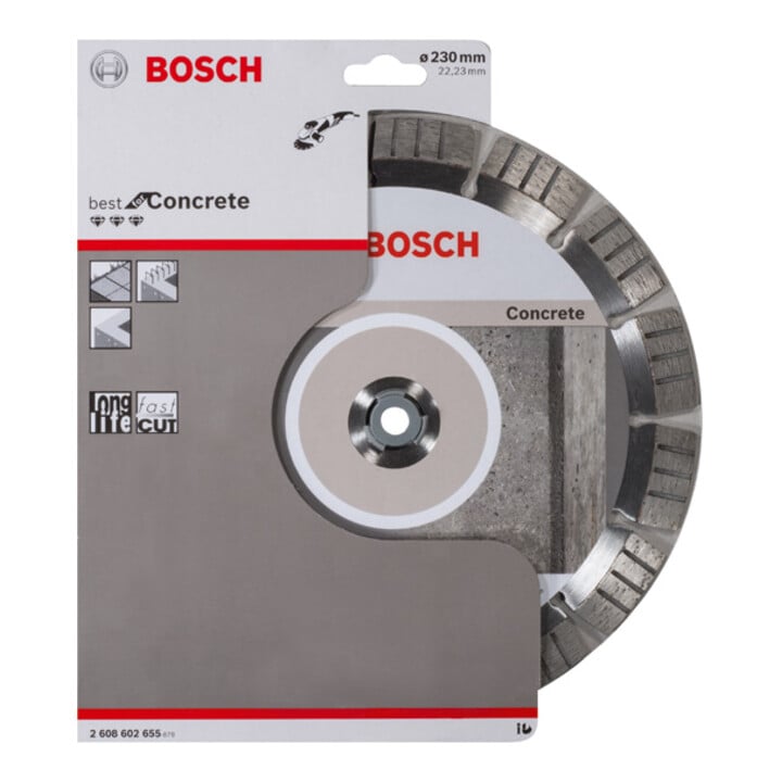 Bosch Diamanttrennscheibe Best for Concrete 230 x 22,23 x 2,4 x 15 mm