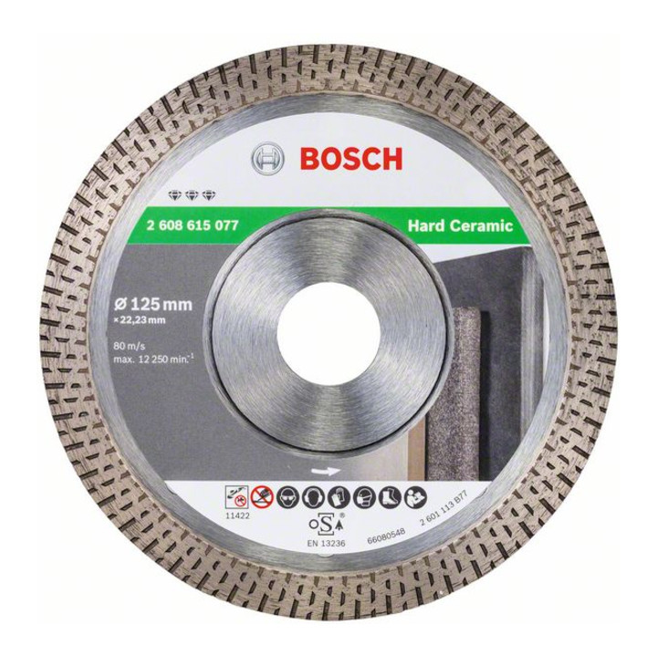 Bosch Diamanttrennscheibe Best for Hard Ceramic 125 x 22,23 x 1,4 x 10 mm