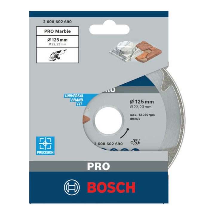 Bosch Diamanttrennscheibe Best for Marble 125 x 22,23 x 2,2 x 3 mm