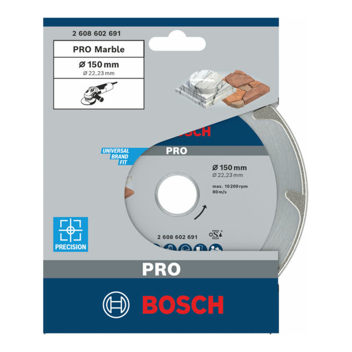 Bosch Diamanttrennscheibe Best for Marble 150 x 22,23 x 2,2 x 3 mm