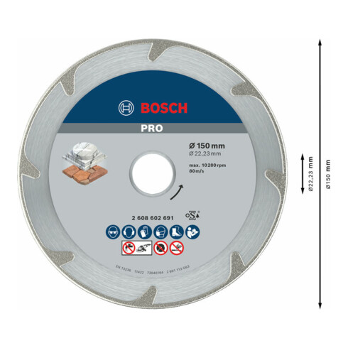 Bosch Diamanttrennscheibe Best for Marble 150 x 22,23 x 2,2 x 3 mm