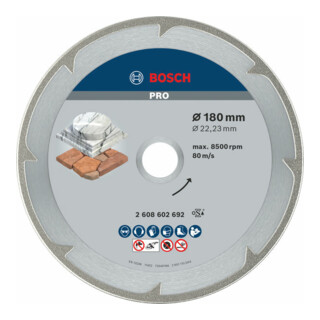 Bosch Diamanttrennscheibe Best for Marble 180 x 22,23 x 2,2 x 3 mm