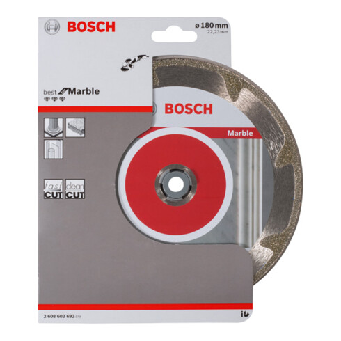 Bosch Diamanttrennscheibe Best for Marble 180 x 22,23 x 2,2 x 3 mm
