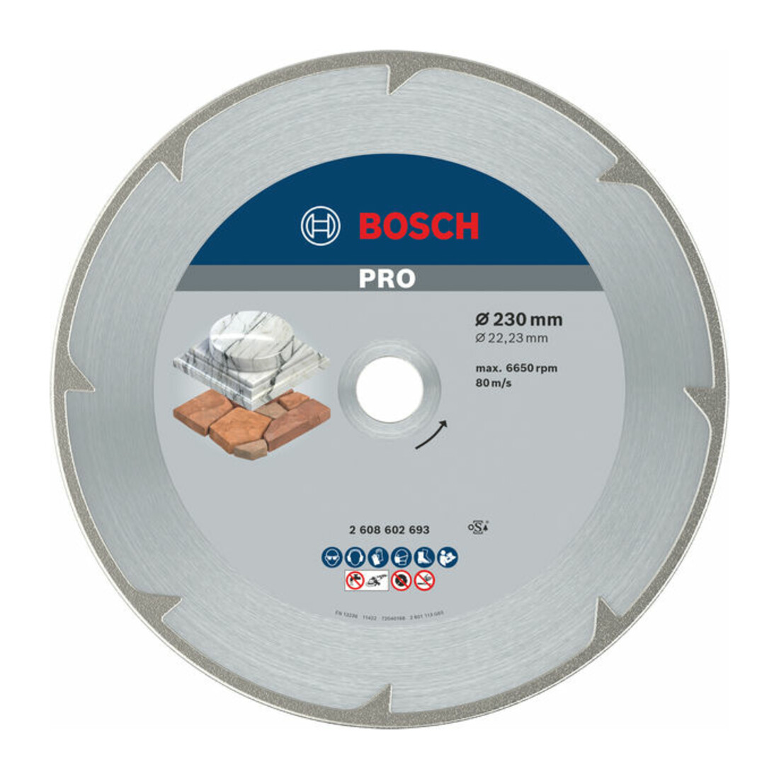 Bosch Diamanttrennscheibe Best for Marble 230 x 22,23 x 2,2 x 3 mm