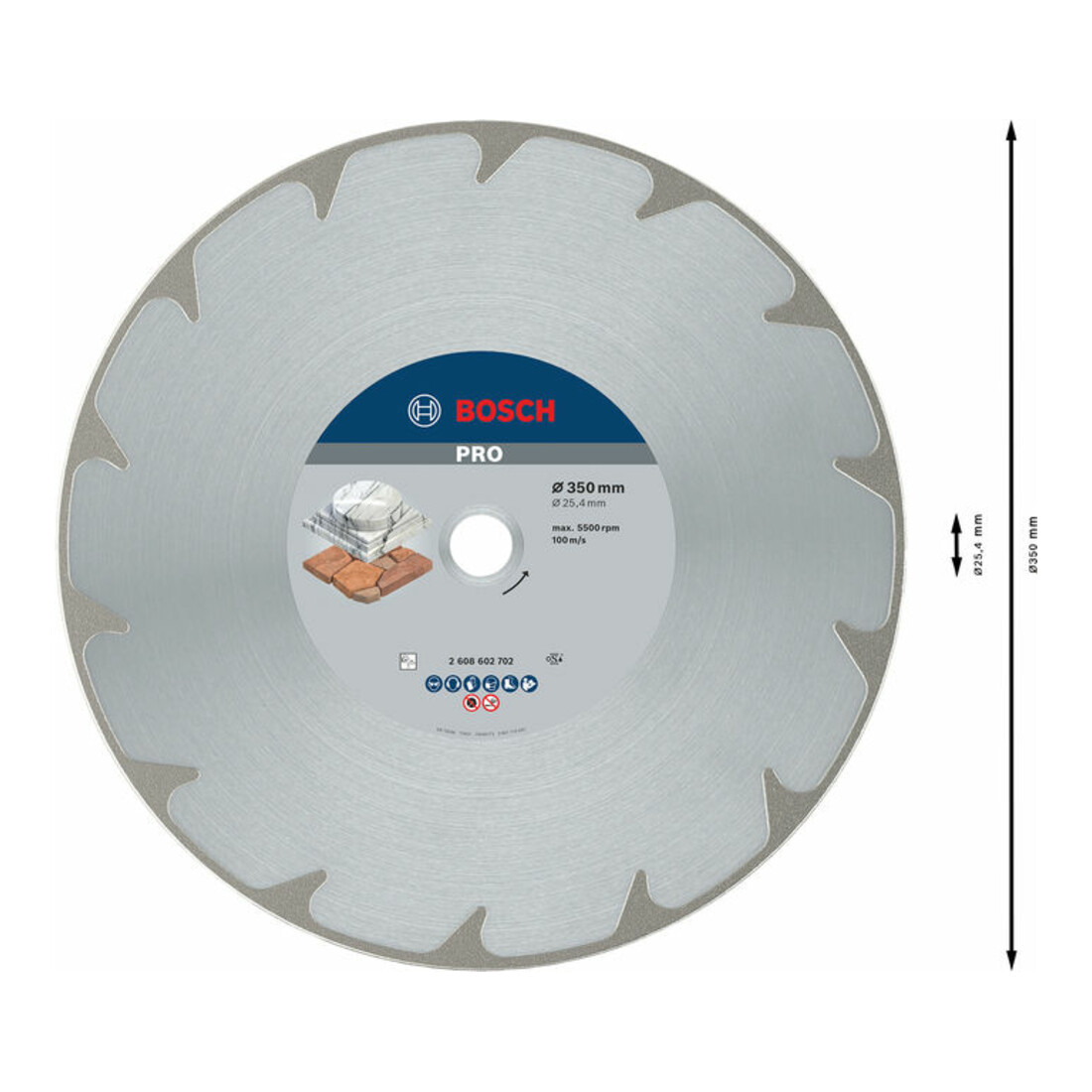 Bosch Diamanttrennscheibe Best for Marble 350 x 25,40 x 2,6 x 5 mm