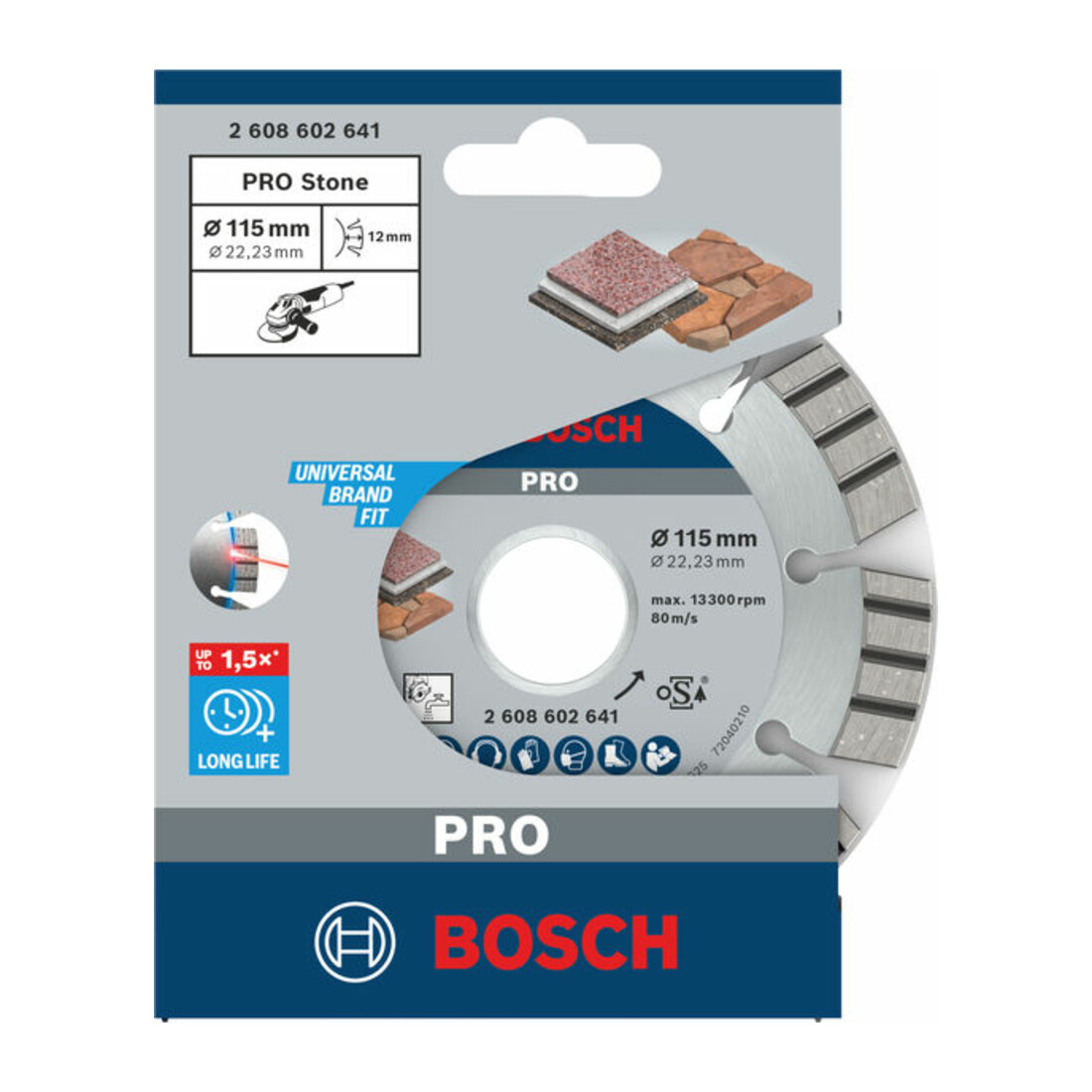 Bosch Diamanttrennscheibe Best for Stone 115 x 22,23 x 2,2 x 12 mm