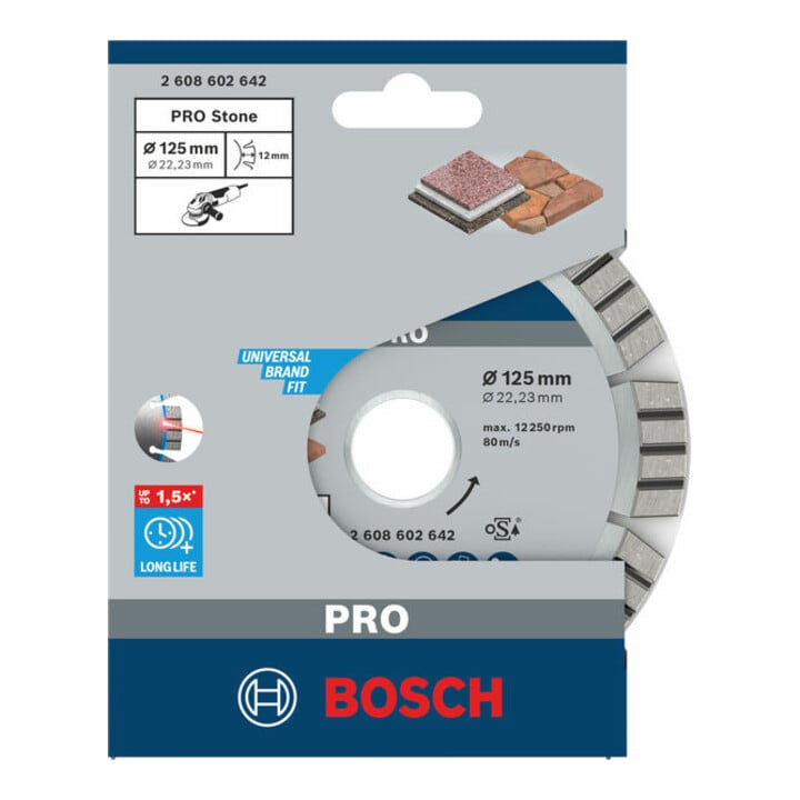 Bosch Diamanttrennscheibe Best for Stone 125 x 22,23 x 2,2 x 12 mm