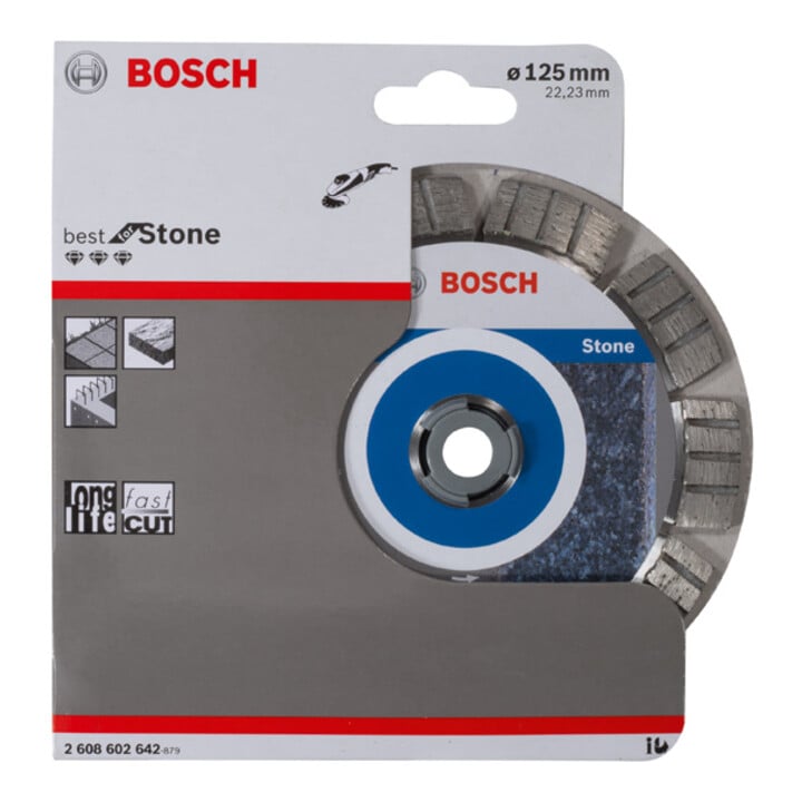 Bosch Diamanttrennscheibe Best for Stone 125 x 22,23 x 2,2 x 12 mm