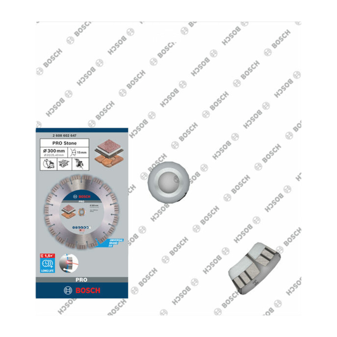 Bosch Diamanttrennscheibe Best for Stone 300 x 20,00/25,40 x 2,8 x 15 mm