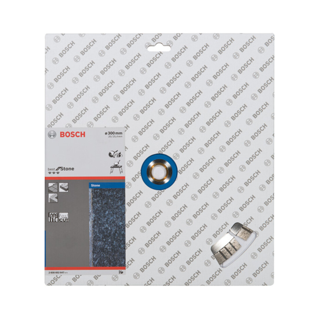 Bosch Diamanttrennscheibe Best for Stone 300 x 20,00/25,40 x 2,8 x 15 mm