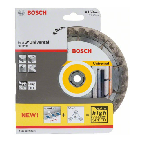 Bosch Diamanttrennscheibe Best for Universal 150 x 22,23 x 2,4 x 12 mm