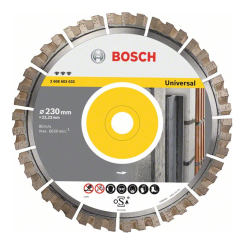 Bosch Diamanttrennscheibe Best for Universal 300 x 25,40 x 2,8 x 15 mm