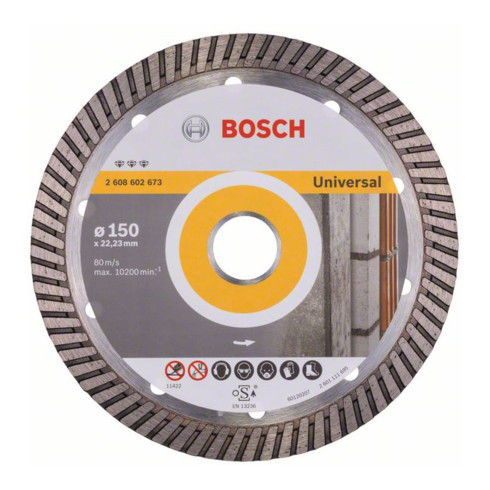 Bosch Diamanttrennscheibe Best for Universal Turbo 150 x 22,23 x 2,4 x 12 mm