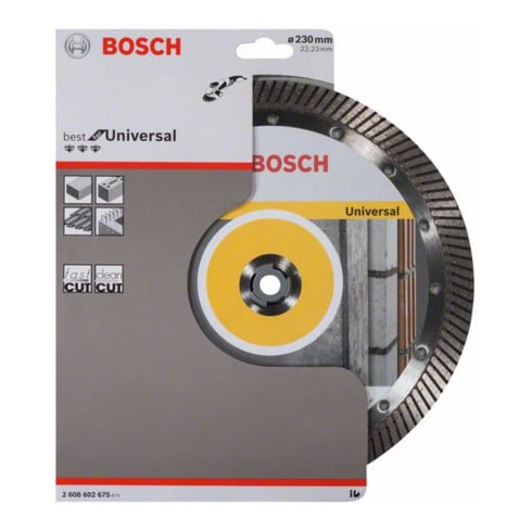 Bosch Diamanttrennscheibe Best for Universal Turbo 230 x 22,23 x 2,5 x 15 mm