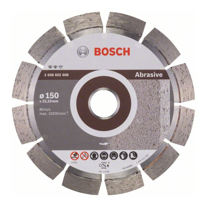 Bosch Diamanttrennscheibe Expert for Abrasive 150 x 22,23 x 2,4 x 12 mm