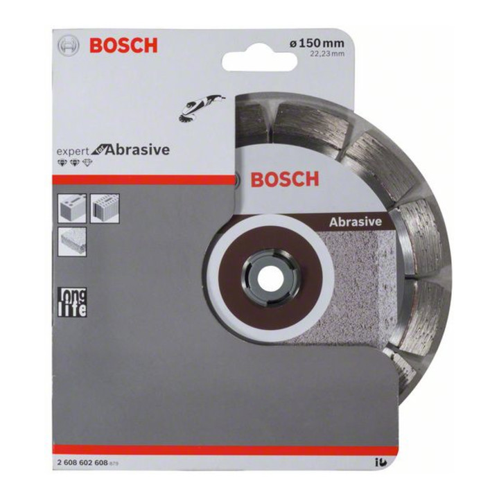 Bosch Diamanttrennscheibe Expert for Abrasive 150 x 22,23 x 2,4 x 12 mm