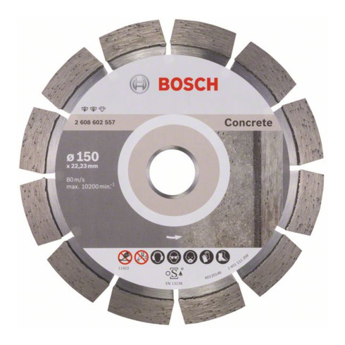 Bosch Diamanttrennscheibe Expert for Concrete 150 x 22,23 x 2,4 x 12 mm