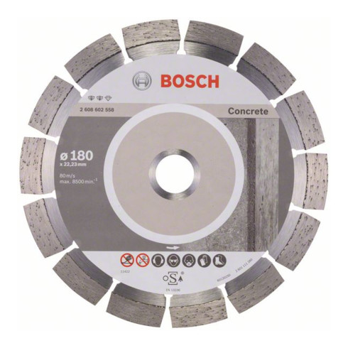 Bosch Diamanttrennscheibe Expert for Concrete 180 x 22,23 x 2,4 x 12 mm
