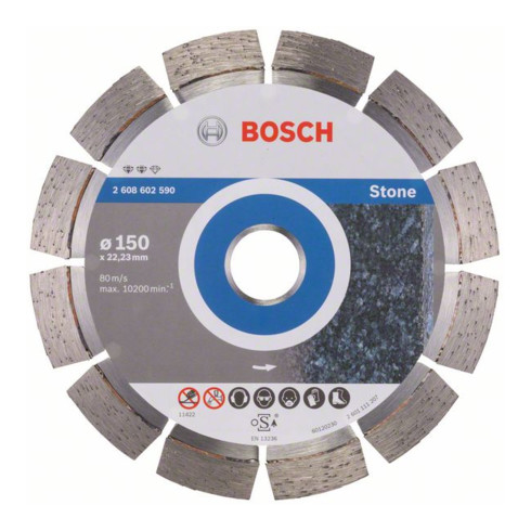 Bosch Diamanttrennscheibe Expert for Stone 150 x 22,23 x 2,4 x 12 mm