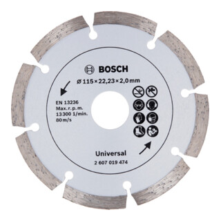 Bosch Diamanttrennscheibe für Baumaterialien