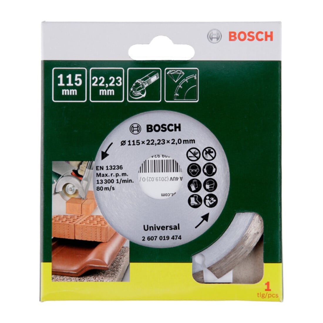 Bosch Diamanttrennscheibe für Baumaterialien