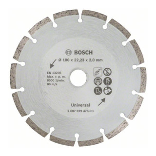 Bosch Diamanttrennscheibe für Baumaterial, Durchmesser: 180 mm