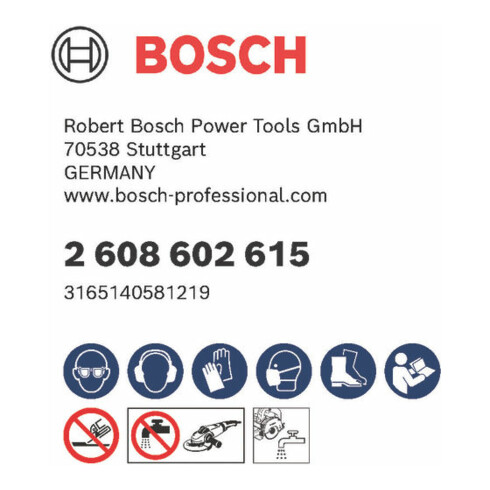 Bosch Diamanttrennscheibe Standard for Abrasive 115 x 22,23 x 6 x 7 mm