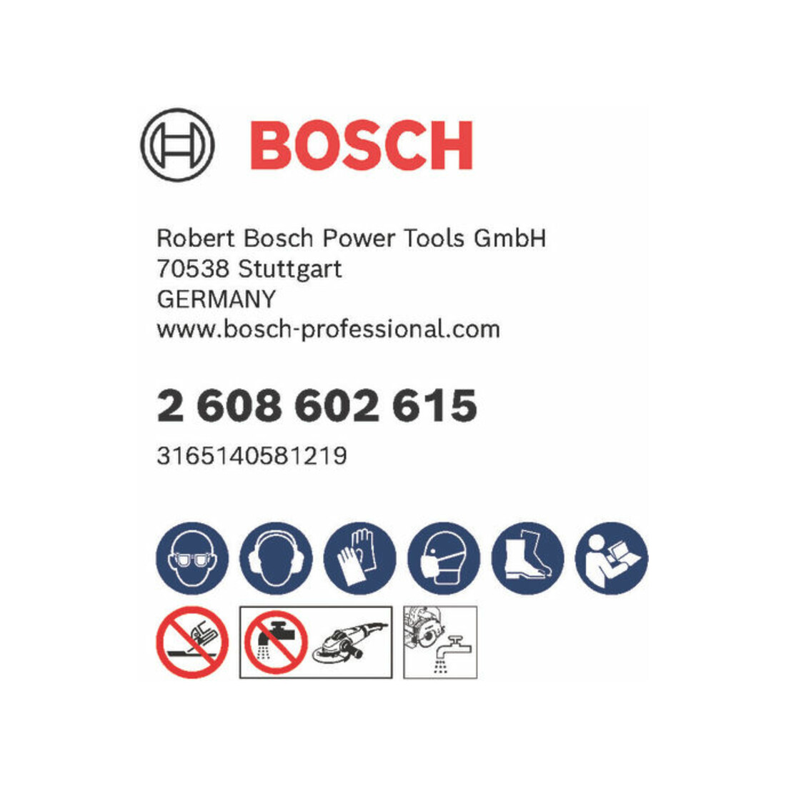 Bosch Diamanttrennscheibe Standard for Abrasive 115 x 22,23 x 6 x 7 mm