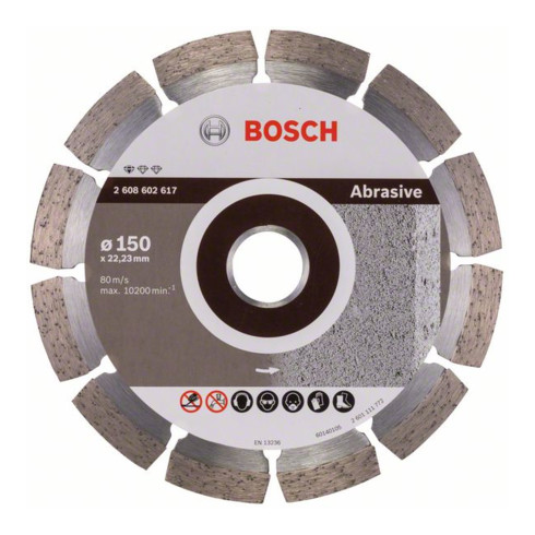 Bosch Diamanttrennscheibe Standard for Abrasive 150 x 22,23 x 2 x 10 mm